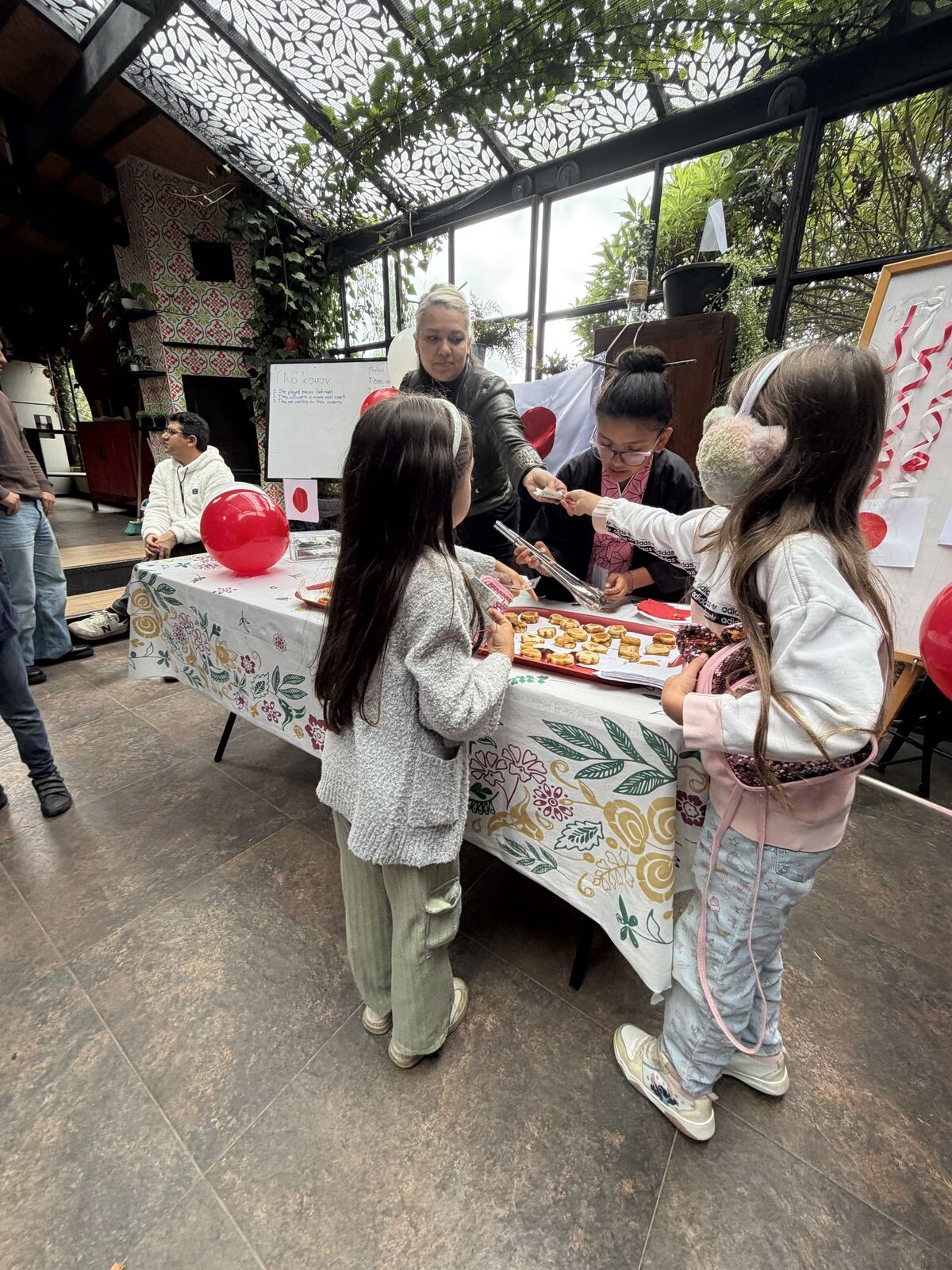 Feria cultural de países con familias